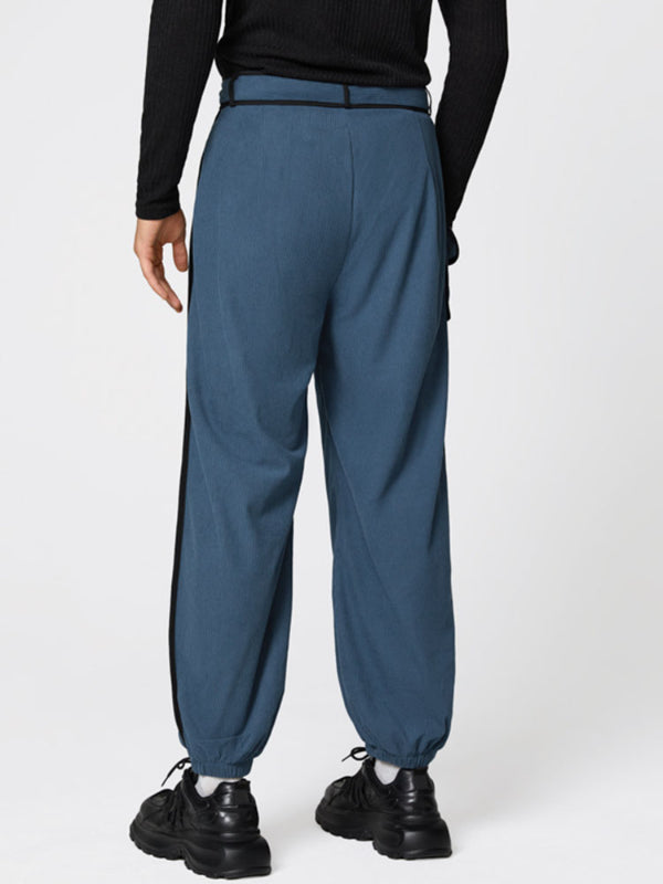 Mens Striped Colorblock Casual Pant SKUL20522