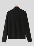 Mens Rib-Knit High Neck Pullover Sweater SKUK37357