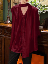 Men's Deconstructed Ribbon Long Sleeve Shirt SKUL37673