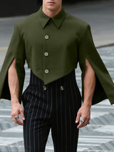 Men's Split Cuff Design Long Sleeve Jacket SKUL29548