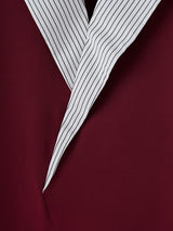 Men's Avant-Garde Contrast Stripe Oversized Notched Lapel Short Sleeve Shirt SKUL60167