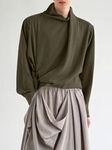 Men's Deconstructed Tie Casual Long Sleeve Shirt SKUL32853