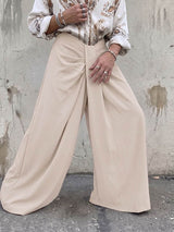 Mens Deconstructed Knotted Design Solid Color Pant SKUK67482