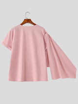 Men's Avant-Garde High Fashion Cape Sleeve Draped Two Pieces Outfit SKUL57083