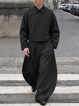 Men's Early Autumn Urban Casual Loose Two Pieces Outfit SKUL80614
