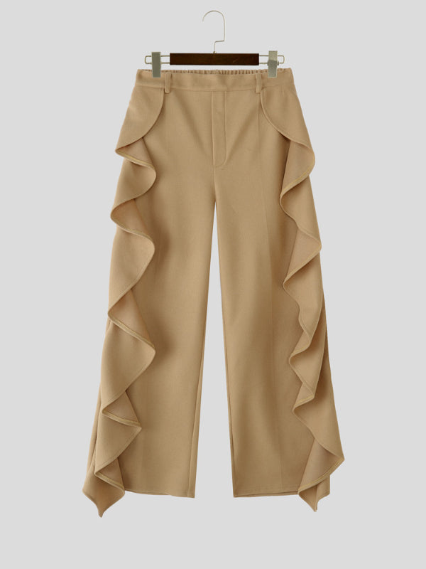 Men's Ruffled Patchwork Casual Pant SKUL29560