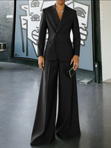 Men's Solid Color Casual Velvet Two Pieces Outfit SKUL30644