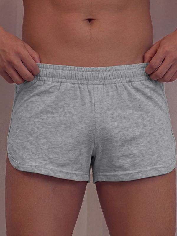 Men's Clean Fit Lounge Vacation Shirred Elastic Waistband Split Short SKUL83195
