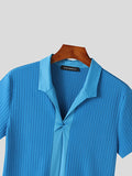 Mens Cutout Knit Short Sleeve T-Shirt SKUK42542