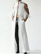 Men's Tassel Patchwork Textured Cardigan SKUL47661