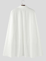 Men's Cape Patchwork Textured Long Sleeve Shirt SKUL28506