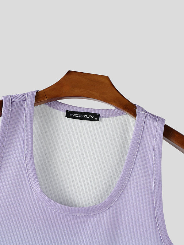 Mens Gradient Textured Casual Tank SKUL15039