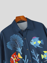 Mens Underwater World Print Short-Sleeve Shirt SKUL20188