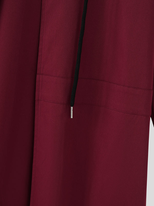 Men's Solid Color Hooded Long Sleeve Cardigan SKUL24806