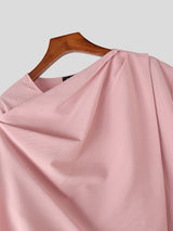 Men's Avant-Garde High Fashion Cape Sleeve Draped Two Pieces Outfit SKUL57083