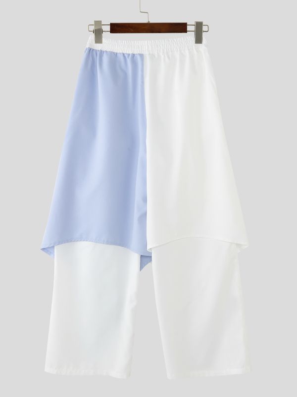 Men's Deconstructed Contrast Flap Patchwork Pant SKUL53023