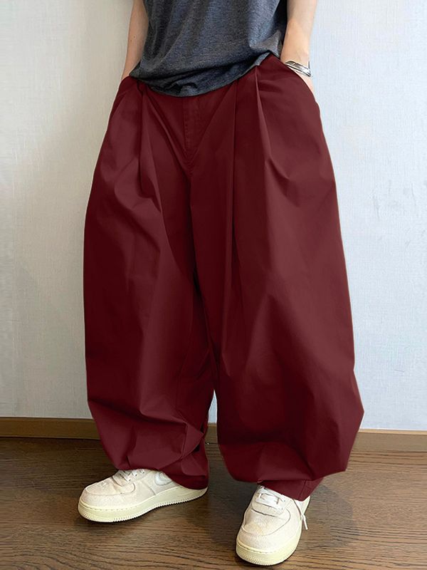 Men's Vintage Versatile Pleated Lantern Pant SKUL46295