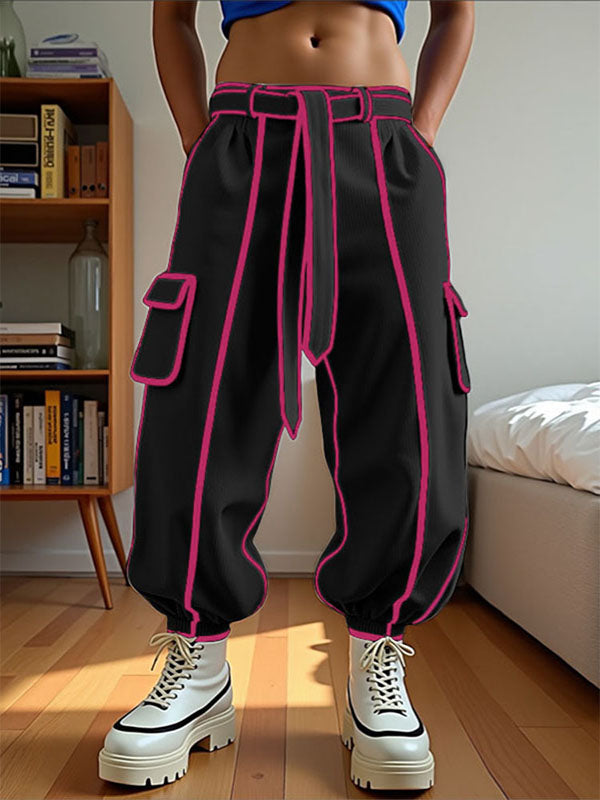 Men's Bold Stripe Colorblock Corduroy Pant SKUL24231