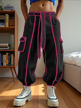 Men's Bold Stripe Colorblock Corduroy Pant SKUL24231