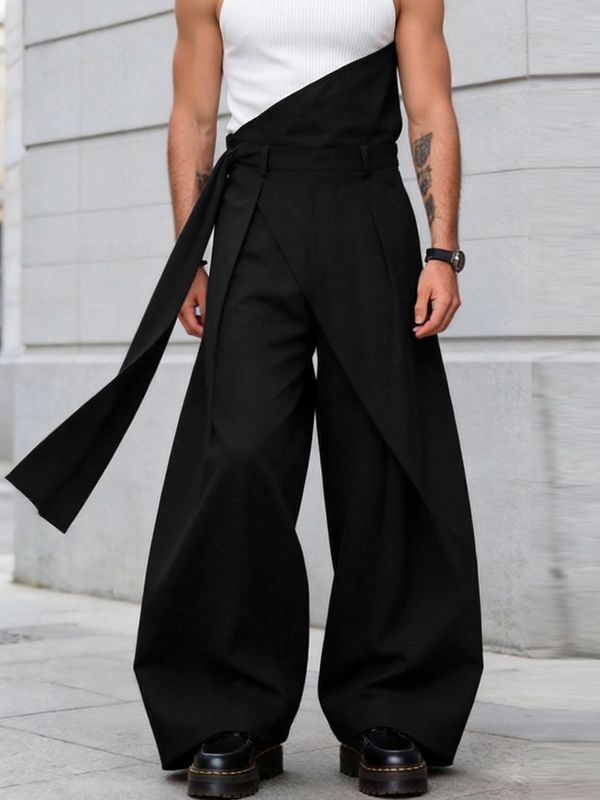 Men's Avant-Garde Asymmetric High Waist Pant SKUL57872