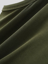 Men's Avant-Garde Multi-Strap Tie Shoulder Button Decor Fit Ribbed Tank SKUL74520
