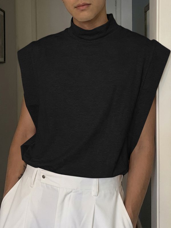 Men's Solid Color Minimal Loose Casual Tank SKUL51875