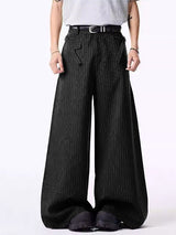 Men's Striped Wide Leg Casual Pant SKUL27356