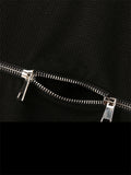 Mens Solid Double Zip Half-Collar Vest SKUK08360