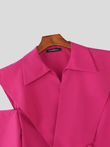 Men's Deconstructed Off Shoulder Casual Blazer SKUL45333