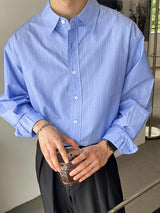 Men's Striped Long Sleeve Shirt SKUL29775