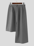 Mens Irregular Design Solid Skirt SKUK49675