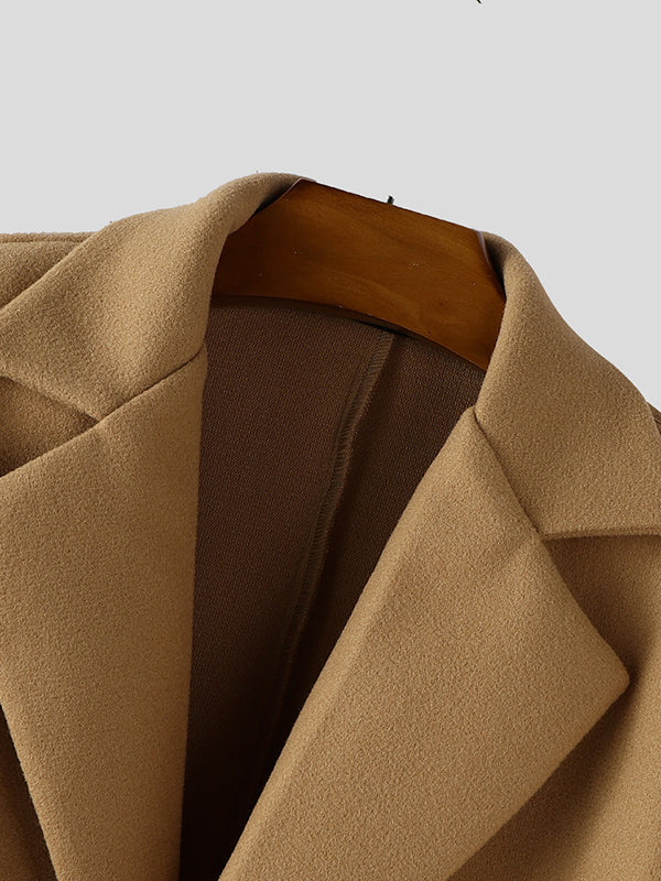 Men's Single Shoulder Drape Cropped Long Sleeve Casual Blazer SKUL28428