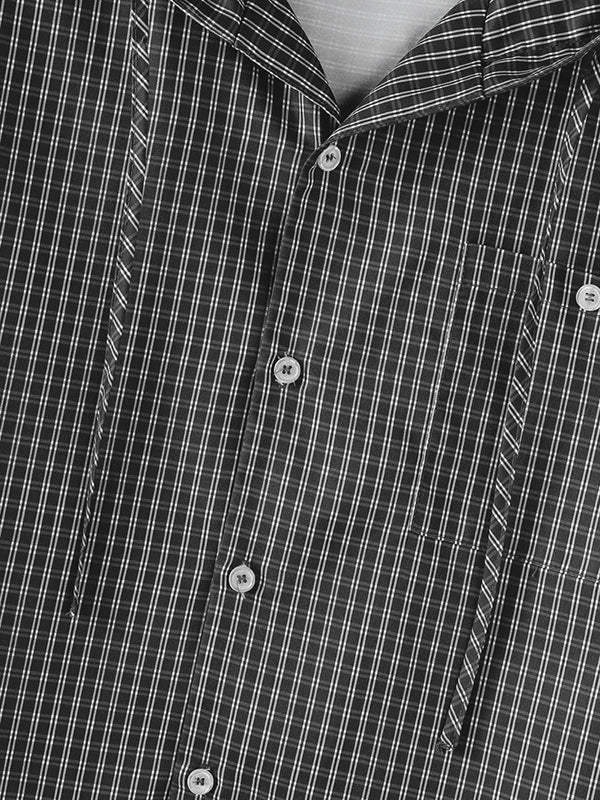 Men's Striped Casual Long Sleeve Shirt SKUL27350