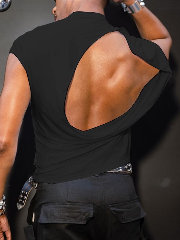 Men's Deconstructed Cutout Back Tank SKUL42552