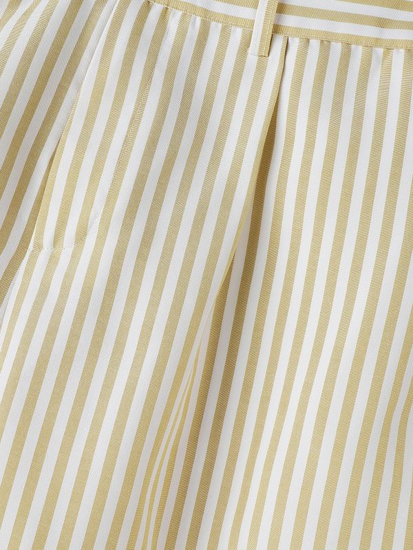 Men's Japanese Vintage Vertical Stripe High Waist Wide Leg Pant SKUL68470