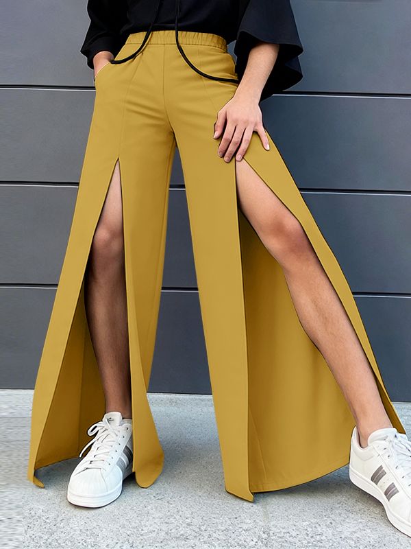 Men's Deconstructed Slit Casual Long Pant SKUL57177