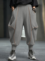 Men's Contrast Line Design Loose Pant SKUL48733