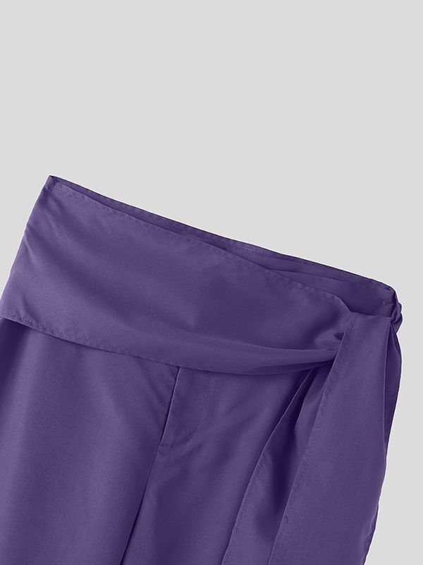 Men's Deconstructed Lace Up Straight Leg Pant SKUL51051