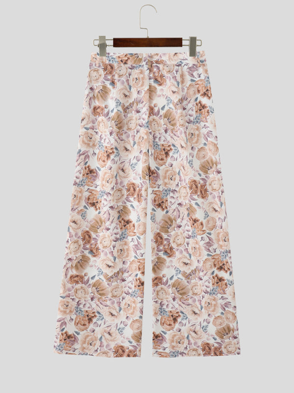 Men's Floral Print Casual Pant SKUL20279