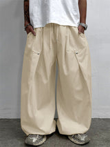 Men's Solid Wide Leg Casual Pant SKUL28238