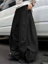 Mens Solid Color Textured Loose Pant SKUL15193