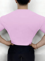 Men's Solid Color Textured Long Sleeve T-Shirt SKUL42541