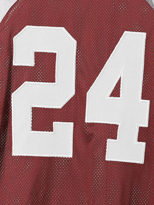 Men's Lace Patchwork Number Print Short Sleeve T-Shirt SKUL18993