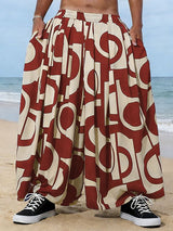 Men's Geometric Abstract Print Resort Pant SKUL55529