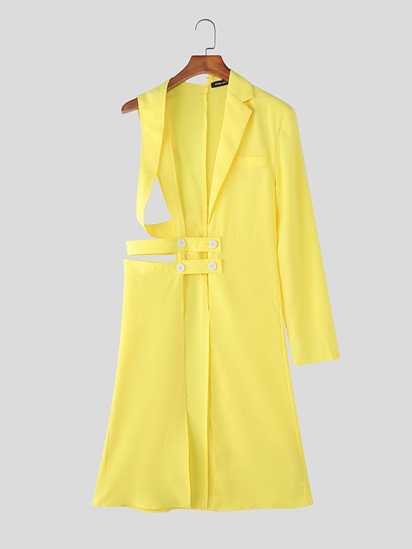 Men's Deconstructed One Shoulder Casual Blazer SKUL39005