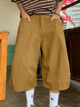 Men's Vintage Cityboy Harajuku Baggy Curved Stitching Pant SKUL67317