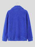 Mens Solid Fleece Long Sleeve Golf Shirt SKUK40004