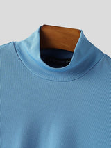 Men's Solid Color Deconstructed Textured Two Pieces Outfit SKUL43726