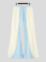 Men's Colorblock Flared Casual Pant SKUL24198