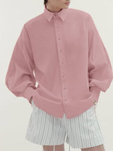 Men's Deconstructed Back Lace Up Long Sleeve Shirt SKUL27428